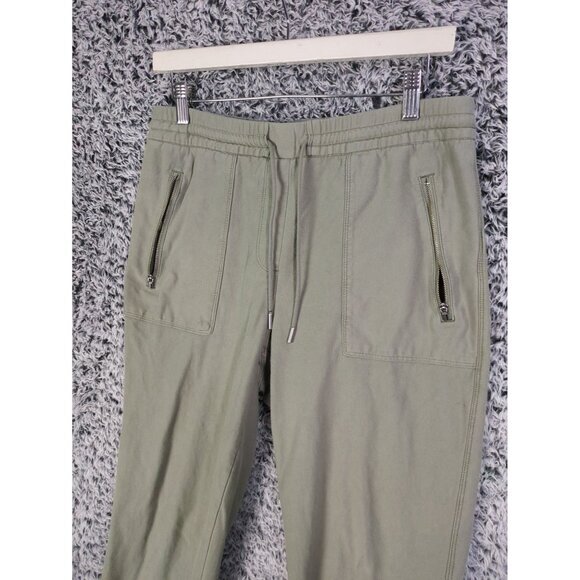 C&C CALIFORNIA Pull-On Jogger Pants Womens Size M Green Granola Gorp Outdoor - Picture 10 of 13